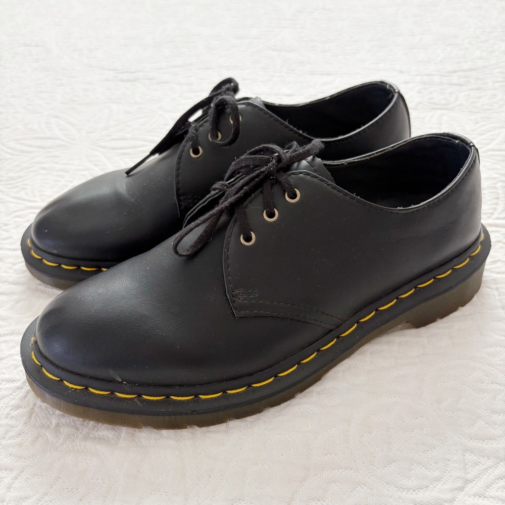 Dr Martens 1461 Vegan Leather Felix Oxford Shoes, Blackโ